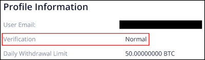 Membership tier can be seen from 'Profile' section