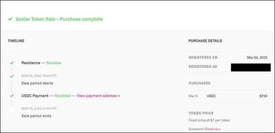 Double checking purchase status from CoinList