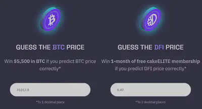 My BTC and DFI price prediction